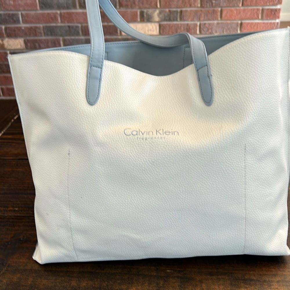 Calvin Klein white tote